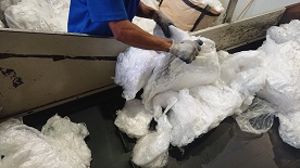 再生樹脂ペレット　ストレッチフィルム