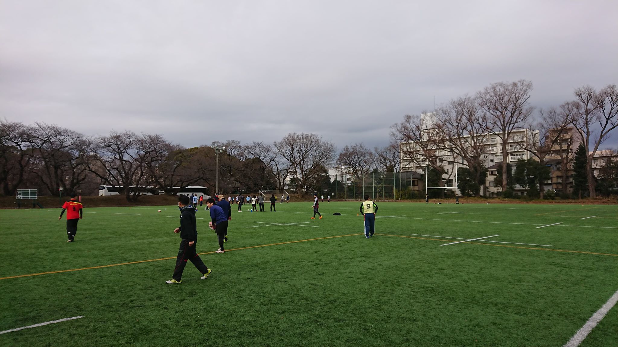 タッチラグビーの東京都練習会