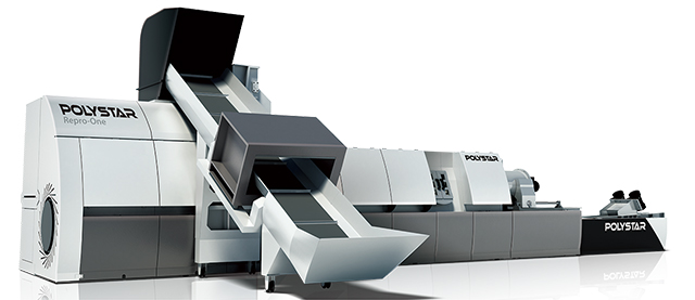 POLYSTAR押出機　　粉砕機一体型