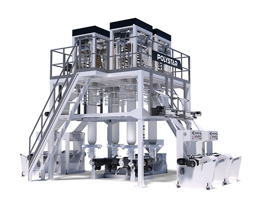 単層４ヘッドインフレーション成形機