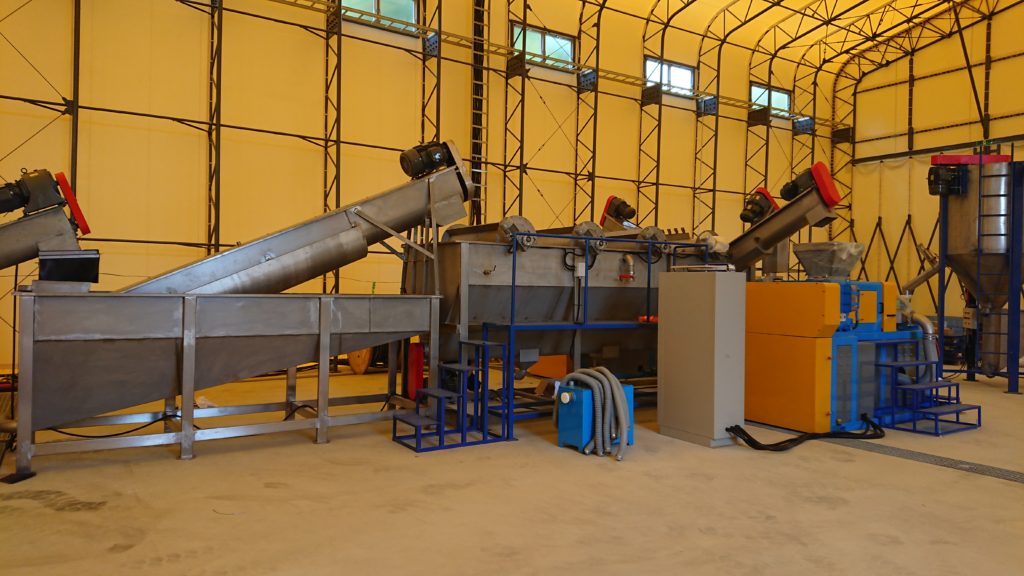 プラスチックリサイクル洗浄ライン