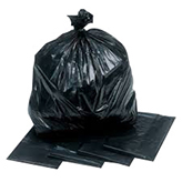 折りたたまれたゴミ袋