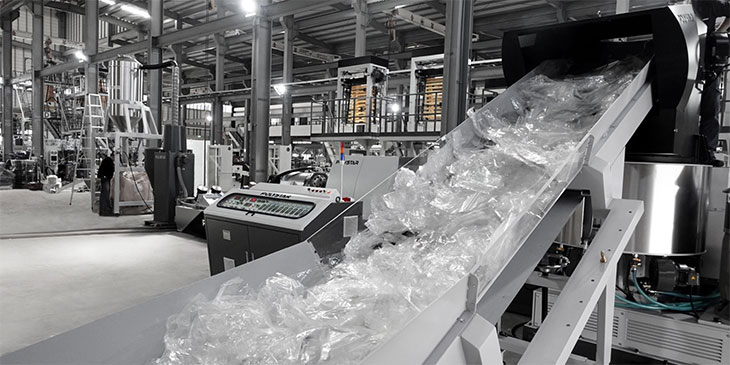 OPPフィルムのリサイクルライン
