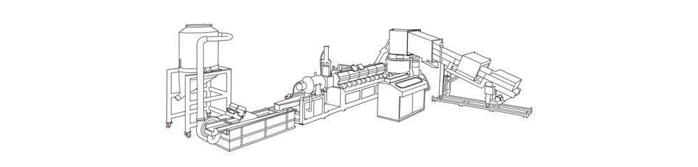 プラスチックリサイクル機 HNT-V の 1 号機