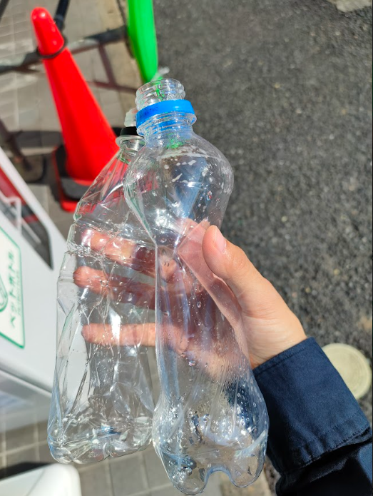 ペットボトルを洗ったところ