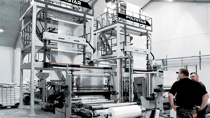 ロシアにおける単層インフレーションフィルム成形機