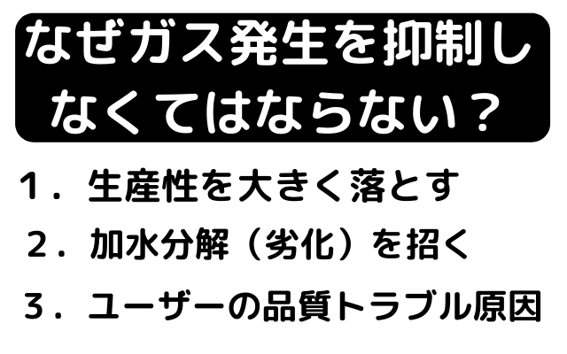 押出機の脱ガスの重要性